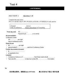 Phần Test trong Cambridge IELTS 6